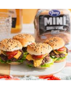 1oz. Mini Double Sesame Slider Buns Sliced (Vegan)
