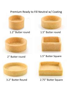 Premium Fillable Tart Shells-Neutral