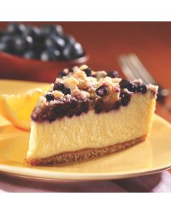 Lemon Blueberry Crumb Cheesecake
