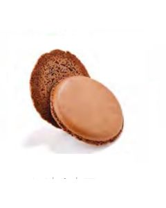 2.7" Large chocolate  macaron shell